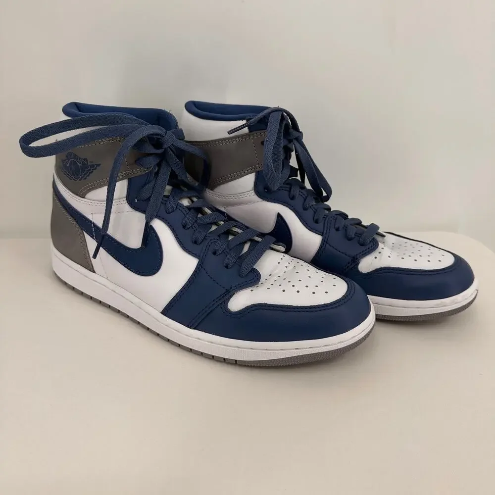 Nike Men's Air Jordan 1 Retro High OG True Blue Sneakers Size 10